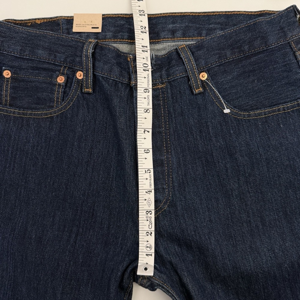 Levi's 501 Original Fit Men's Jeans 32x32 Dark Wash Blue Denim Button Fly NEW - Picture 7 of 11